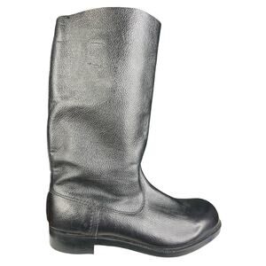 Vintage 80’s NVA Men’s German Officer Black Leather Jack Boots Size 29 US 10